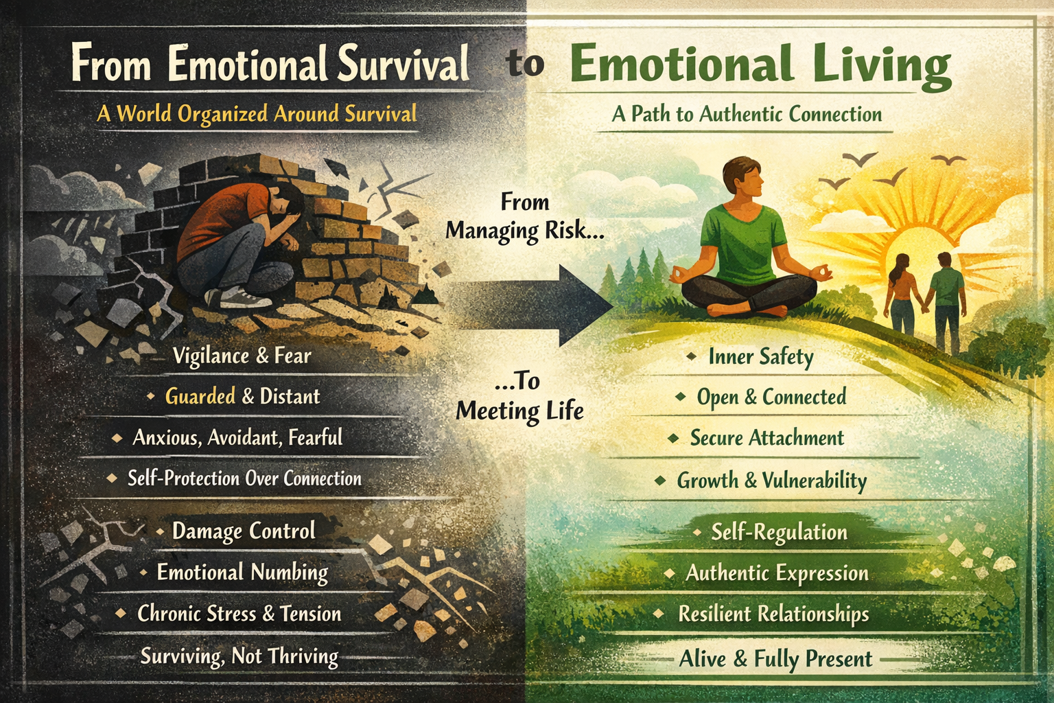 From Emotional Survival to Authentic Living