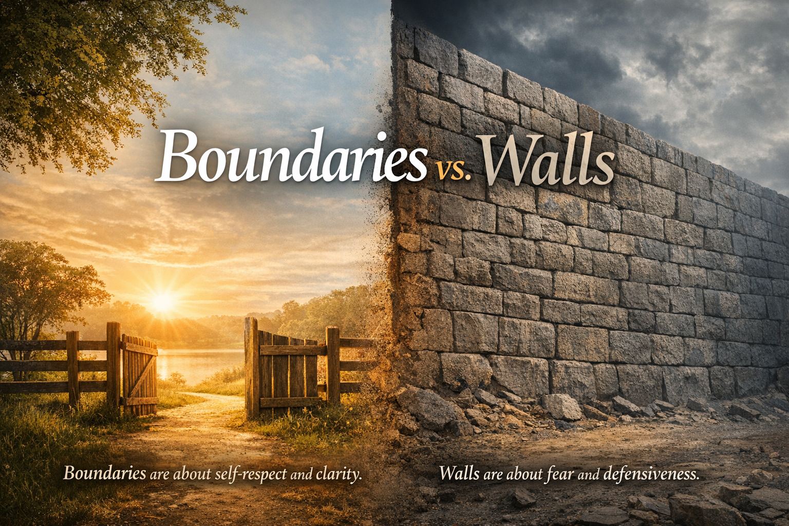 Boundaries Versus Walls